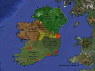 Regions at the time of the Norman Invasion