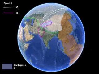 Q Goes further east,R returns westward